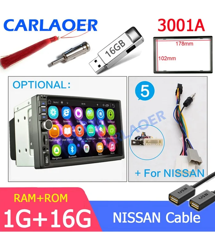 2G ram 2 din автомагнитола 2Din Android Автомагнитола мультимедийный плеер Авто Аудио для Nissan hyundai Kia toyata lada Chevrolet Ford BYD