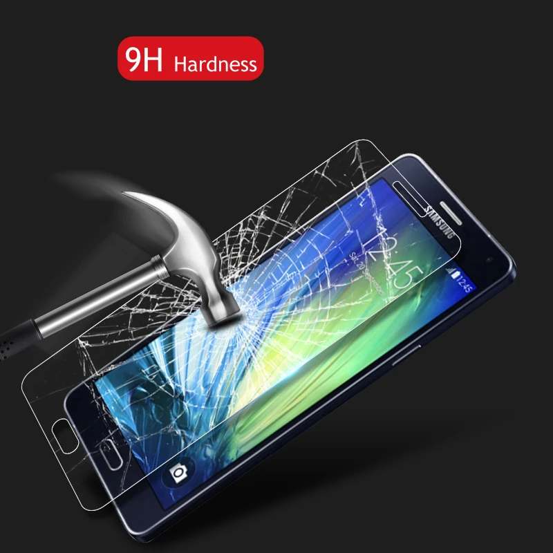Tempered Glass Film For Samsung GALAXY J2 J200 J200F J200G glass Protective 2.5D 9H Hard Round Border Front Screen Protector | Мобильные