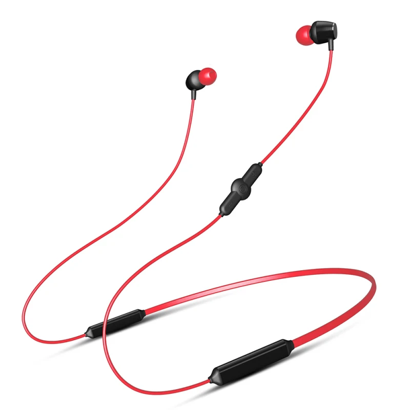 Красный Q5 спортивные наушники беспроводные Bluetooth для мобильных телефонов гарнитура с микрофоном бас - Цвет: Красный