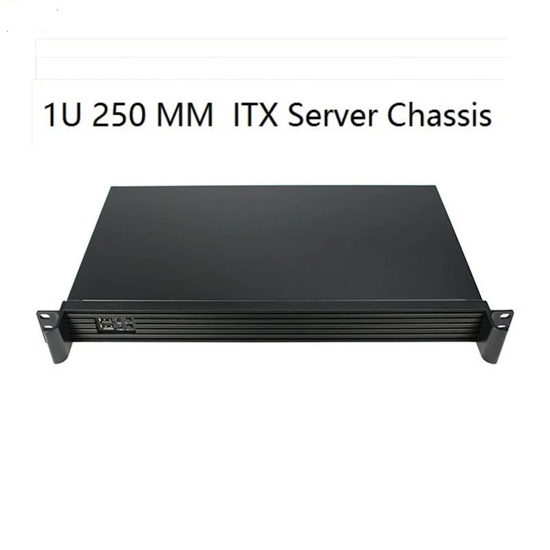 Компьютерный серверный чехол 1U 250 мм Предназначен для Mini-ITX(170 мм X 170 мм) промышленных материнских плат