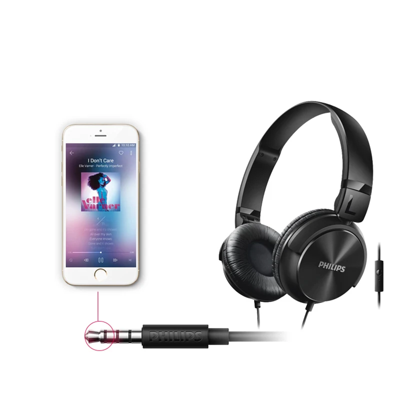 Philips SHL3065 наушники Acitive шумоподавление проводное управление с микрофонная гарнитура на голову дизайн