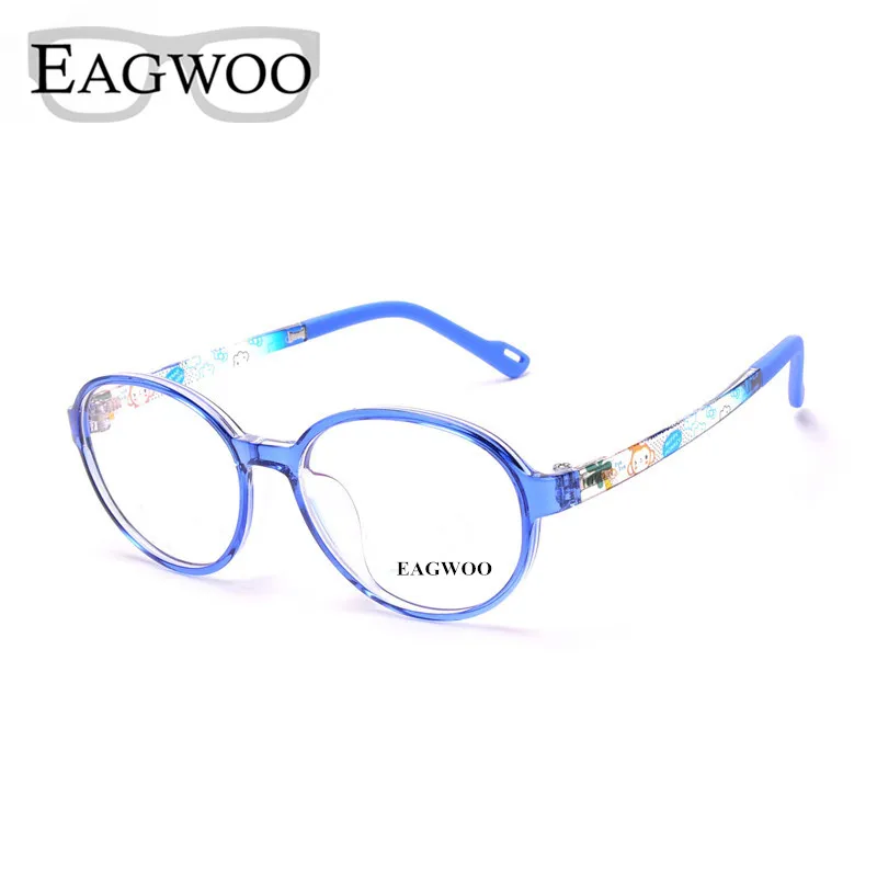 

Пластиковые очки EAGWOO TR, детские оптические очки, простые круглые винтажные оптические очки с оправой для мальчиков и девочек, очки для глаз ...