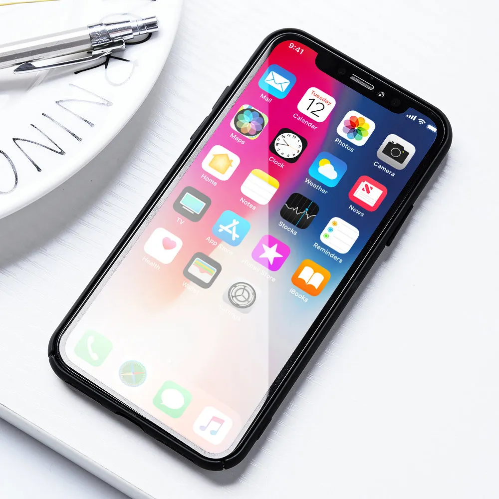 TOMKAS Moon узорчатые Чехлы для iPhone X 8 7 s Чехол Жесткий PC чехол матовый Космос простые 6