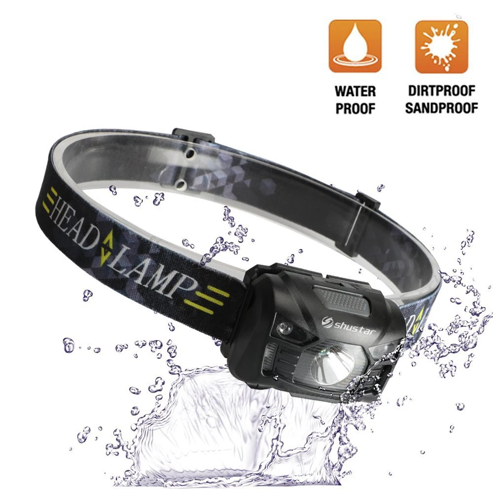 Налобный фонарь с датчиком движения тела индукционный Головной зарядкой через USB