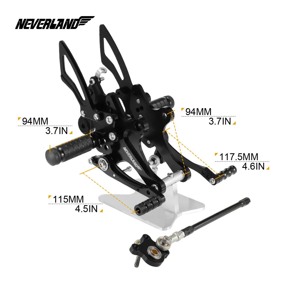 CB1000R 2008 2009 2010 2011 2012 2013 Rearset подножки мотоцикл подножки Сзади наборы для ухода за кожей ног колышки для HONDA