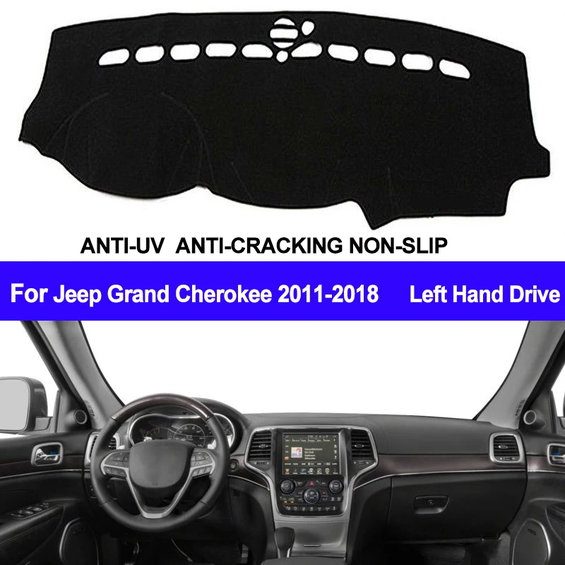 Чехол для приборной панели автомобиля TAIJS антиуф коврик Jeep Grand Cherokee WK2 2011 2015 2016 | Автомобильные грязезащитные вкладыши -32885876663