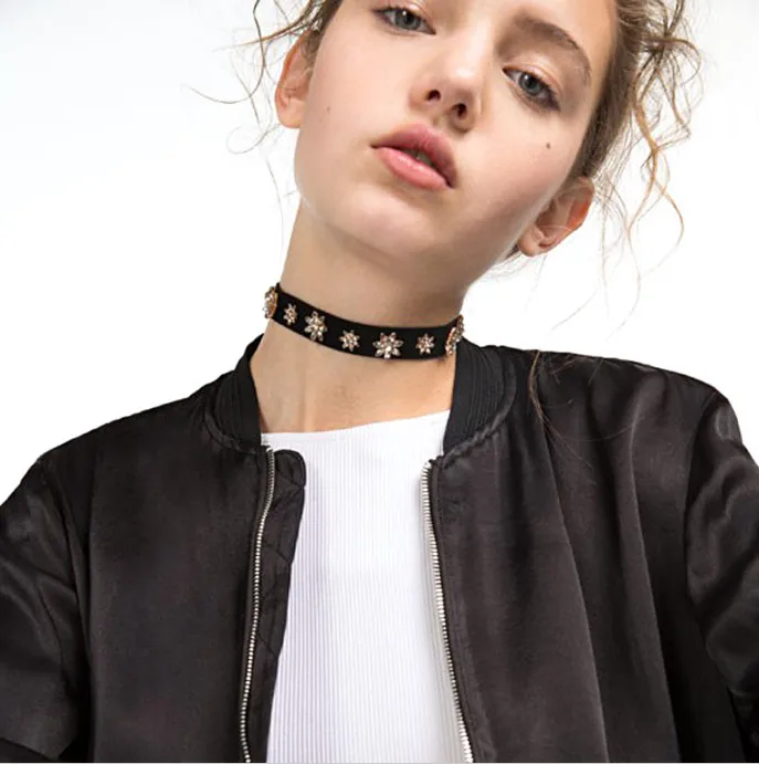 Momdy Мода 2017 г. Для женщин Boho себе акриловые колье цветок Цепочки и ожерелья леди