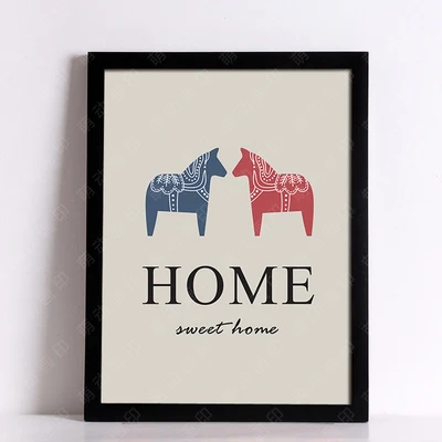 Настенный постер для дома милая семья троянцы скандинавский минималистичный