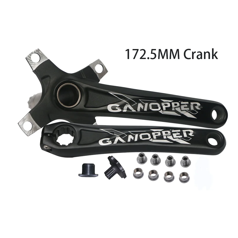 172.5mm crank 104BCD MTB Горный шоссейный велосипед crankset 172,5/175 мм BMX велосипедный Кривошип набор нижняя часть 68BB 10 S бензопилы подходит shimano deore Alivio часть - Цвет: 172.5mm crank