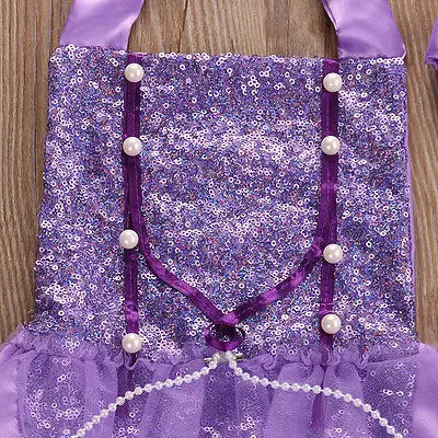 Летний детский комбинезон принцессы с блестками для новорожденных девочек|kids