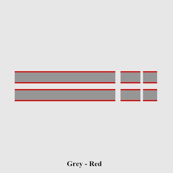 Grey-Red Автомобильный Стайлинг капота в полоску наклейка багажник Задняя крышка двигателя виниловая наклейка s для Mini Cooper R56 R57 F55 F56 аксессуары - Название цвета: Grey-Red