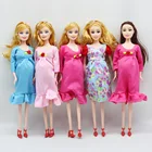 Кукла для детей с большим животом 29 см, игровой домик для девочек, игрушка для беременных с новорожденным, есть ребенок на животе, настоящая беременная мама