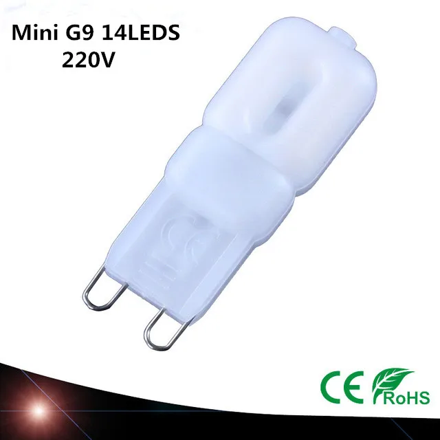 Новая миниатюрная светодиодная лампа G9 220 В 230 240 в 5 Вт 14 светодиодов SMD2835
