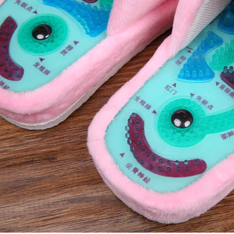 Инструмент для ухода за ногами Тапочки массажа ног Хлопковые тапочки пар Теплая