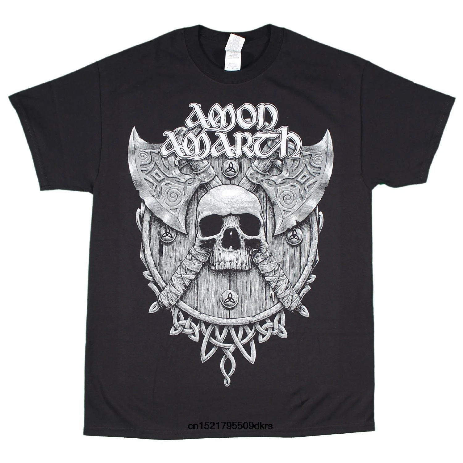 Для мужчин футболка Пользовательские личности s Амон-серый череп черный Мода
