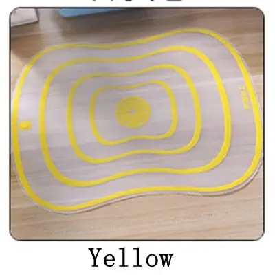 Yellow Пластиковые Нескользящие матовые разделочные доски портативный фрукты овощи мясо резка кухонный коврик прозрачная домашняя разделочная доска - Цвет: Yellow