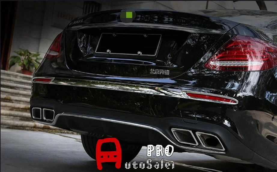 Хромированная накладка на задний бампер 1 шт. для Mercedes Benz E Class W213 купе 2016 2017 тюнинг