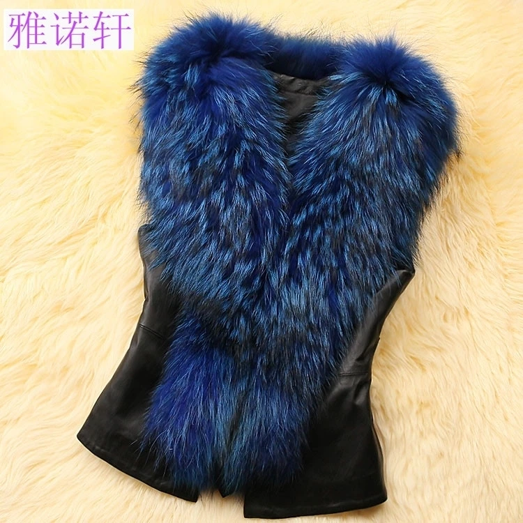 Осенний женский короткий жилет без рукавов из искусственного меха элегантный