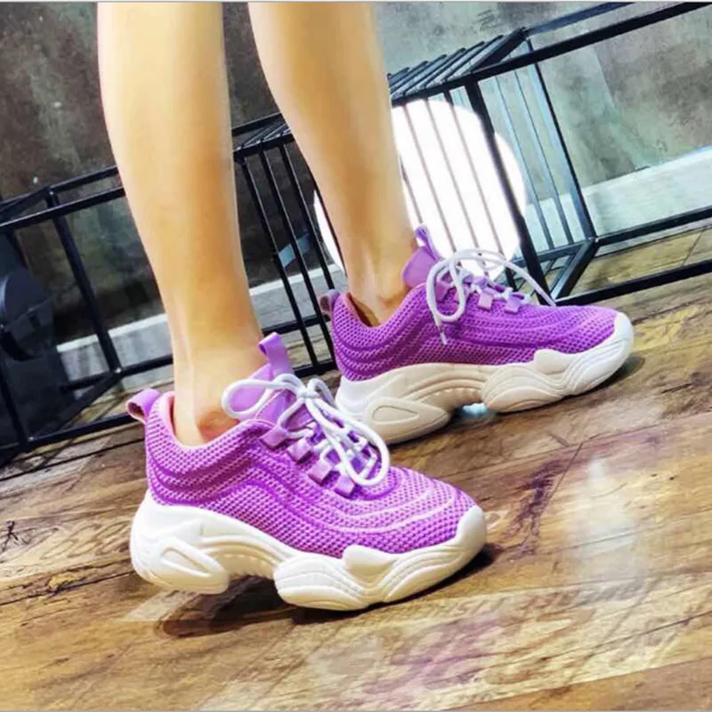 Кроссовки женские на толстой подошве брендовые люксовые повседневные удобная