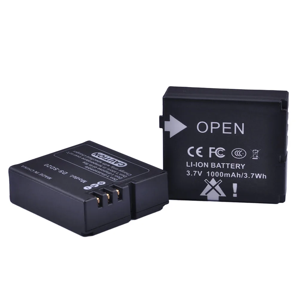 Аккумулятор для телефона 2 шт. AEE SD18 SD19 SD20 SD21 SD22 SD23 ROLLEI 3S|Цифровые аккумуляторы| |