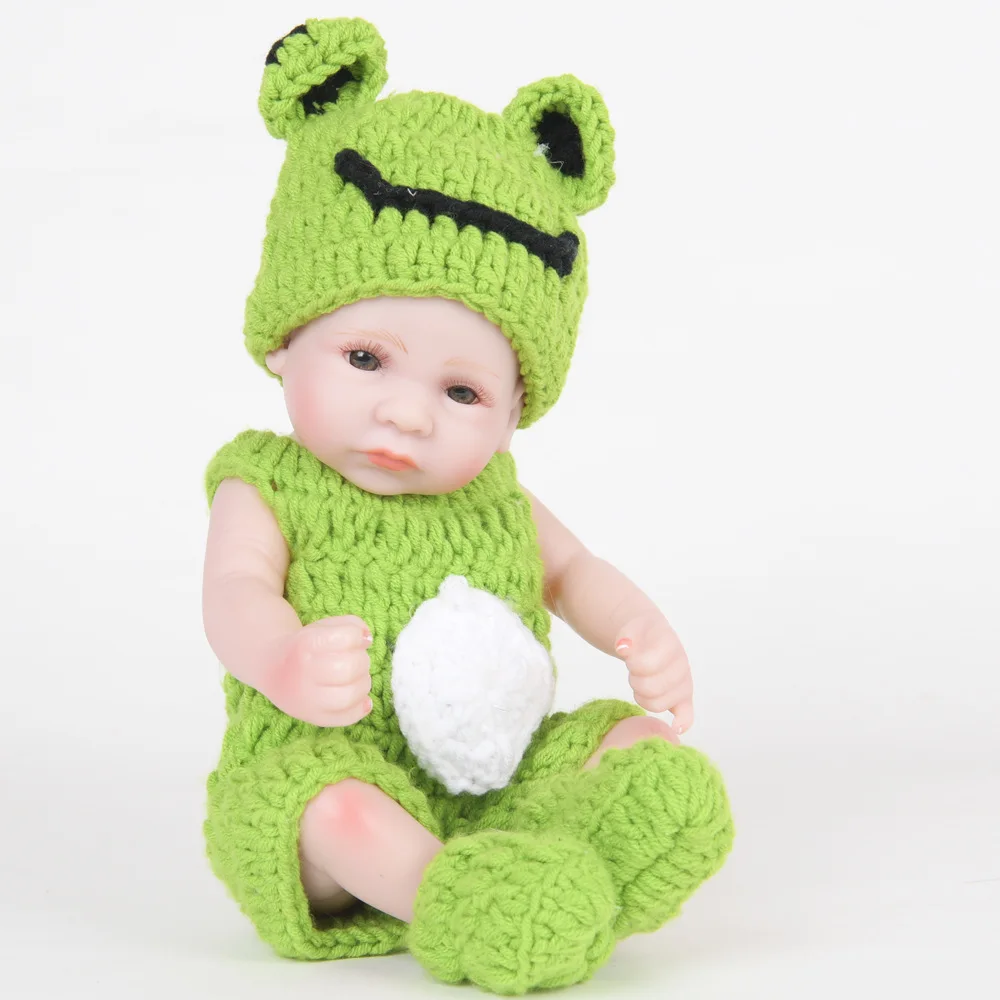 Полностью силиконовые виниловые куклы 10 дюймов Новорожденные настоящие для