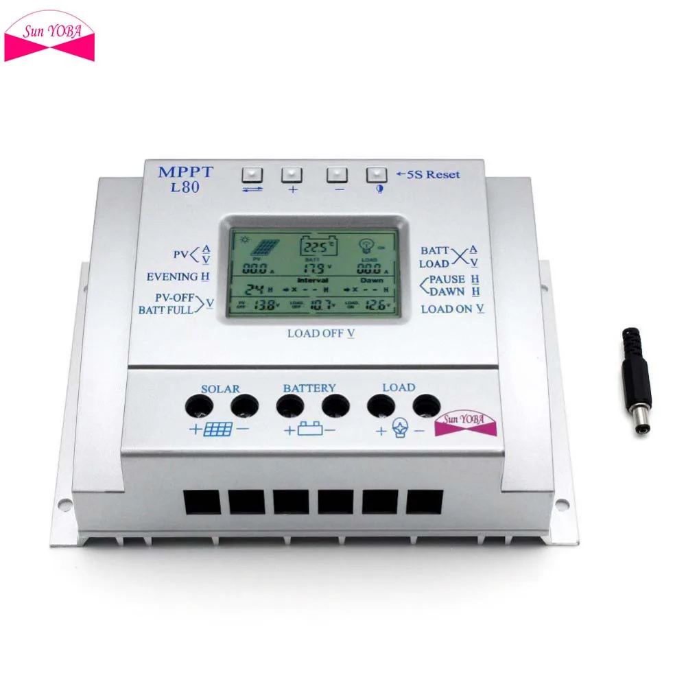 Интеллектуальный контроллер заряда 60 А регулятор MPPT солнечной панели