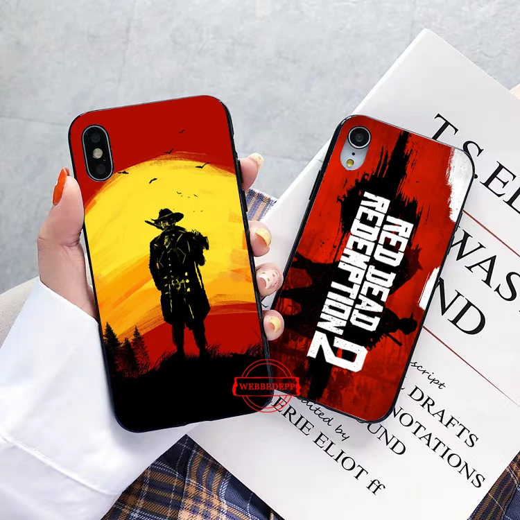 WEBBEDEPP Горячий красный мертвый выкуп 2 Силиконовый мягкий чехол для iPhone 5 SE 5S 6 6S Plus 7