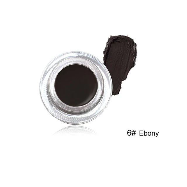 06 Ebony 6 цветов, гель для бровей, водостойкий, помада, гель для макияжа, для бровей, краска с кистью для бровей, натуральный, для бровей, для Тинта, для бровей, крем для усиления бровей - Цвет: 06 Ebony