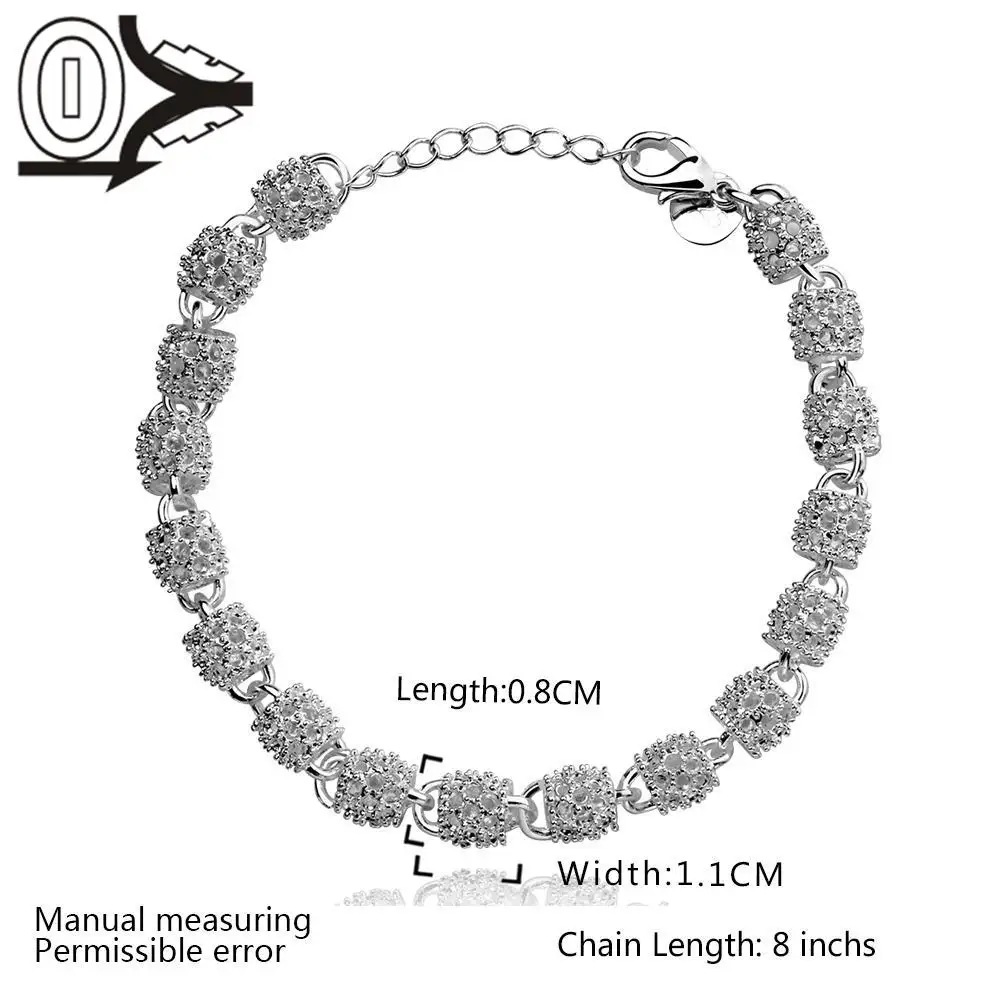 Цена от производителя горячая серебряный позолоченный браслет Свадебные