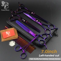 7 inch pet grooming scissors set straight cut teeth cut fish bone dog scissors hair care styling