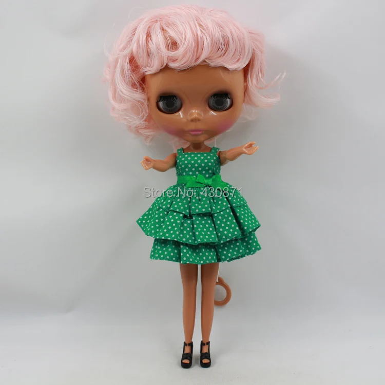 Темные куклы кожи розовые волосы (PRRS 77)|pink hair doll|doll dolldolls dolls |