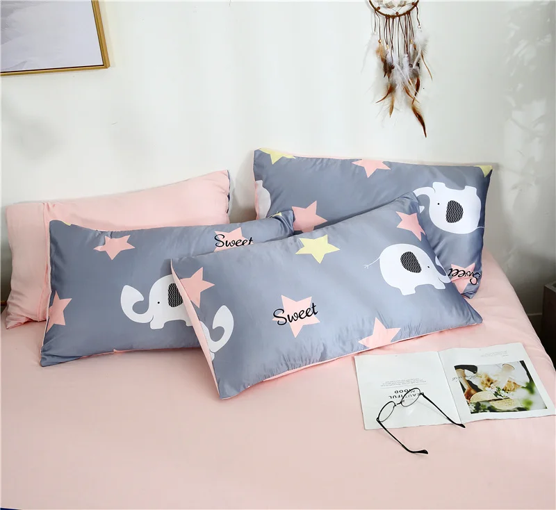 Набор постельного белья из промытого шелка удобные двухспальные простыни