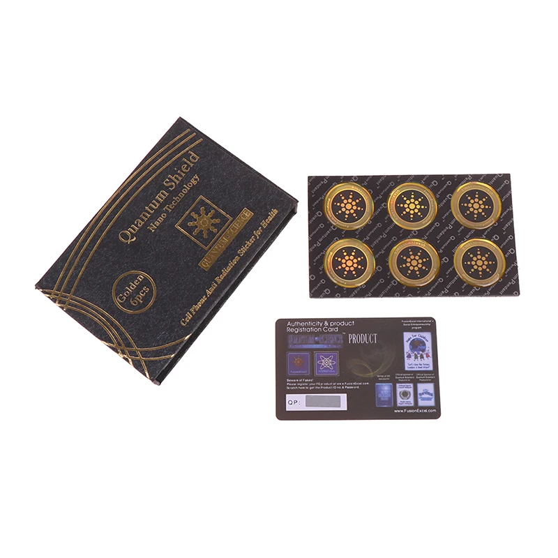 6 шт. Защитная Наклейка для телефона сотового защита от излучения EMF Fusion Excel |