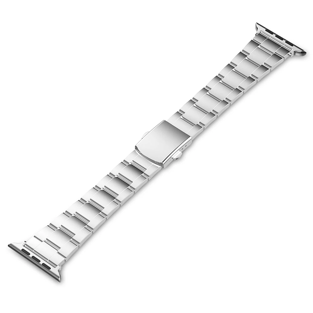 Stainless Steel Watch Band For iWatch Apple Strap Link Bracelet Accessories 38mm 42mm Classical Lock with Adapter | Наручные часы