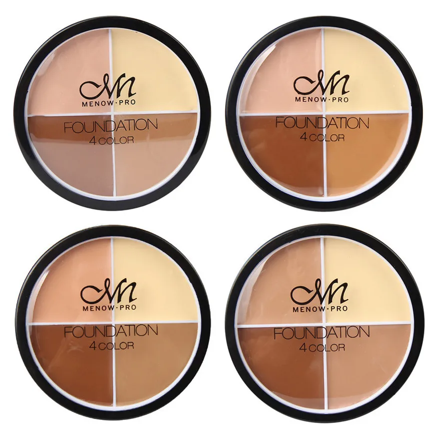 2017 4 цвета Пудра для лица крем Contour Pro макияж консилер Палетка камуфляж