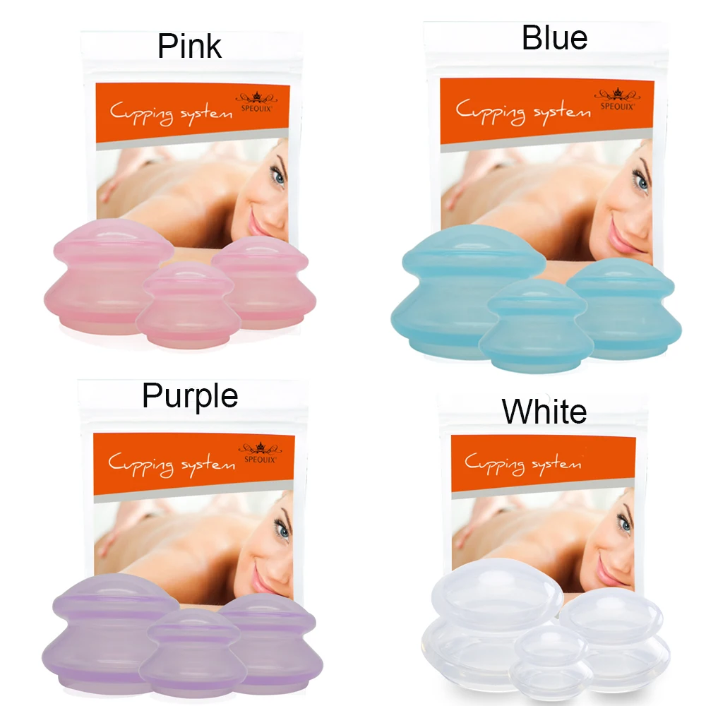 3 шт./компл. силиконовые массажные чашки профессиональные вакуумные для массажа