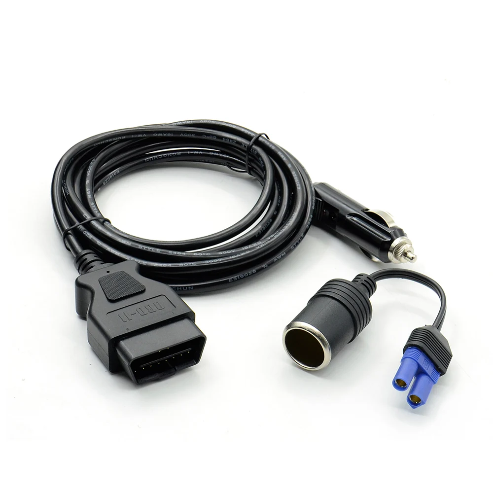 Адаптер для экономии памяти VSTM 12 В Аварийный Кабель OBD2 II с разъемом EC5 (3 метра)