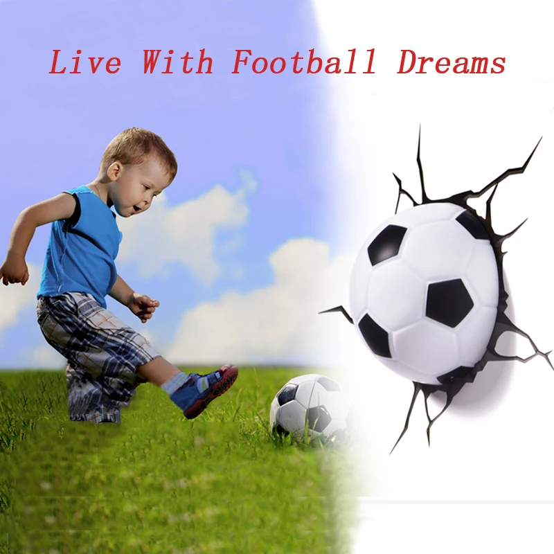 Фумат 3D футбол настенный светильник декоративный креативный Coupe du monde подарки