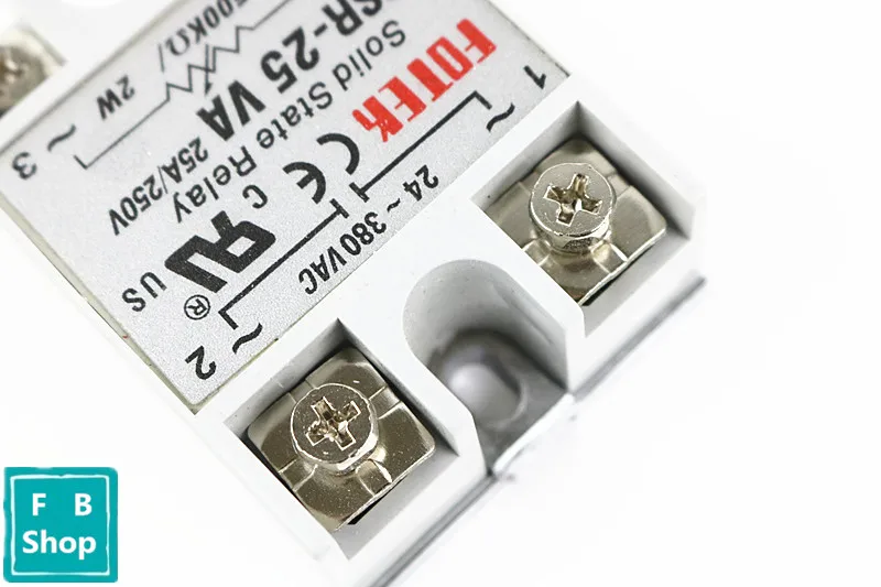 Твердотельное реле SSR-25VA 25A 500K ohm TO 24-380V AC SSR 25VA регулятор сопротивления 1 шт. |