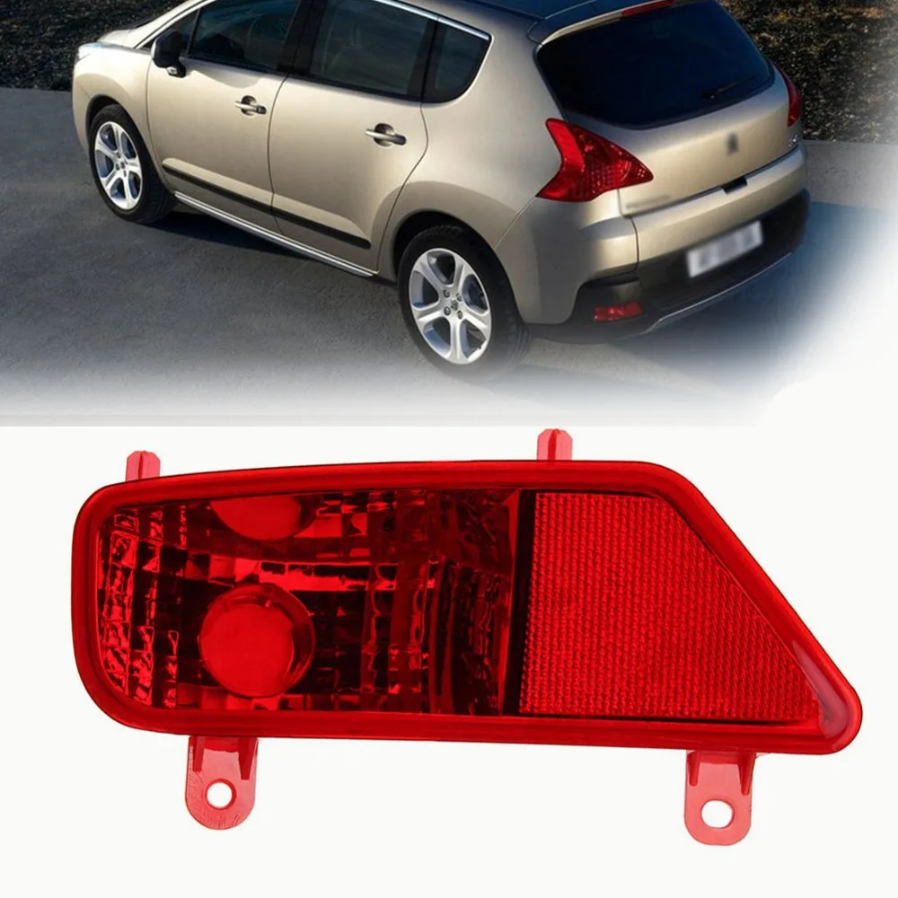 

Car Auto Left side Rear Tail Bumper Fog Light Led Lamp Cover Case Passenger side For Peugeot 3008 2009-2015