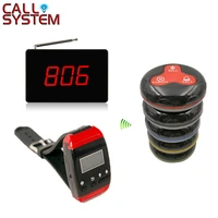 wireless restaurant calling pager system 433 92mhz wireless guest call bell service ce pass 1 display4 watch40 call button