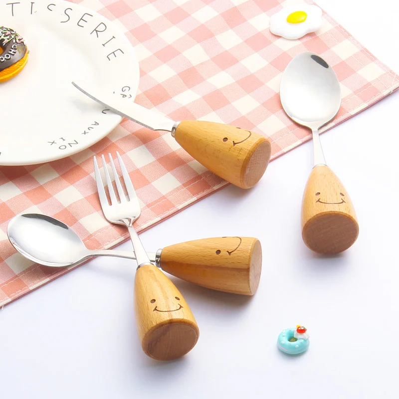 WANGYI детский набор посуды Столовые приборы 4 шт. наборы нержавеющая сталь +