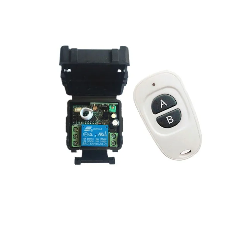 DC12V 1CH RF беспроводной мини переключатель релейный приемник пульты дистанционного