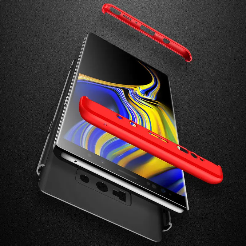3-in-1 Plastic Hard 360 Full Protect Case For Samsung Galaxy Note 9 S9 S8 Cover Anti-Shock PC for S7 S6 Edge J7 DUO | Мобильные