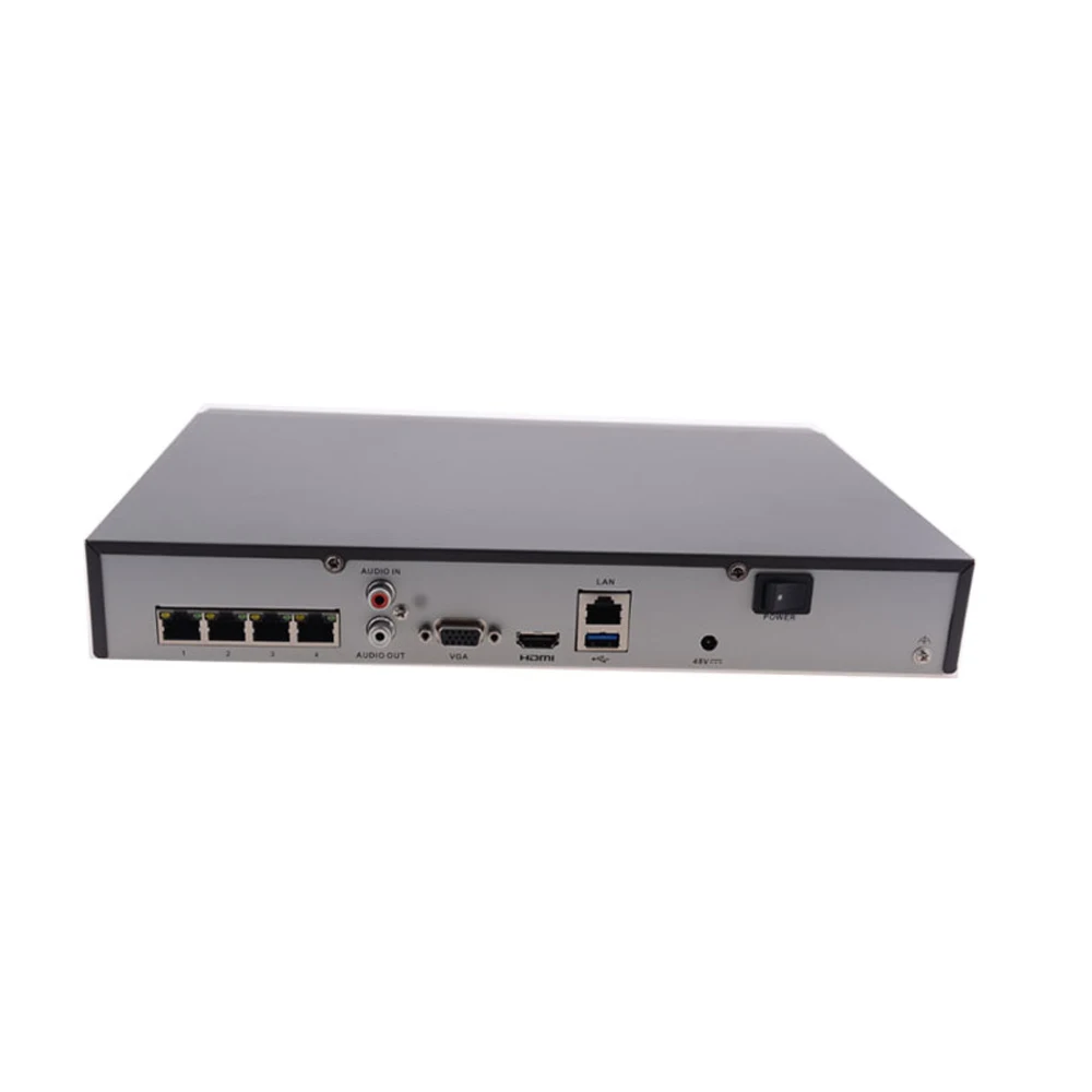 Hik ds-7604ni-k1/4 P 4ch POE встроенный plug &amp play 4 К PoE NVR для IP Камера CCTV Системы Поддержка