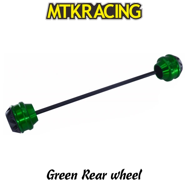 Green rear wheel MTKRACING для Yamaha Tracer 900 GT CNC переднее колесо осевой слайдер амортизатор защита от падения - Цвет: Green rear wheel