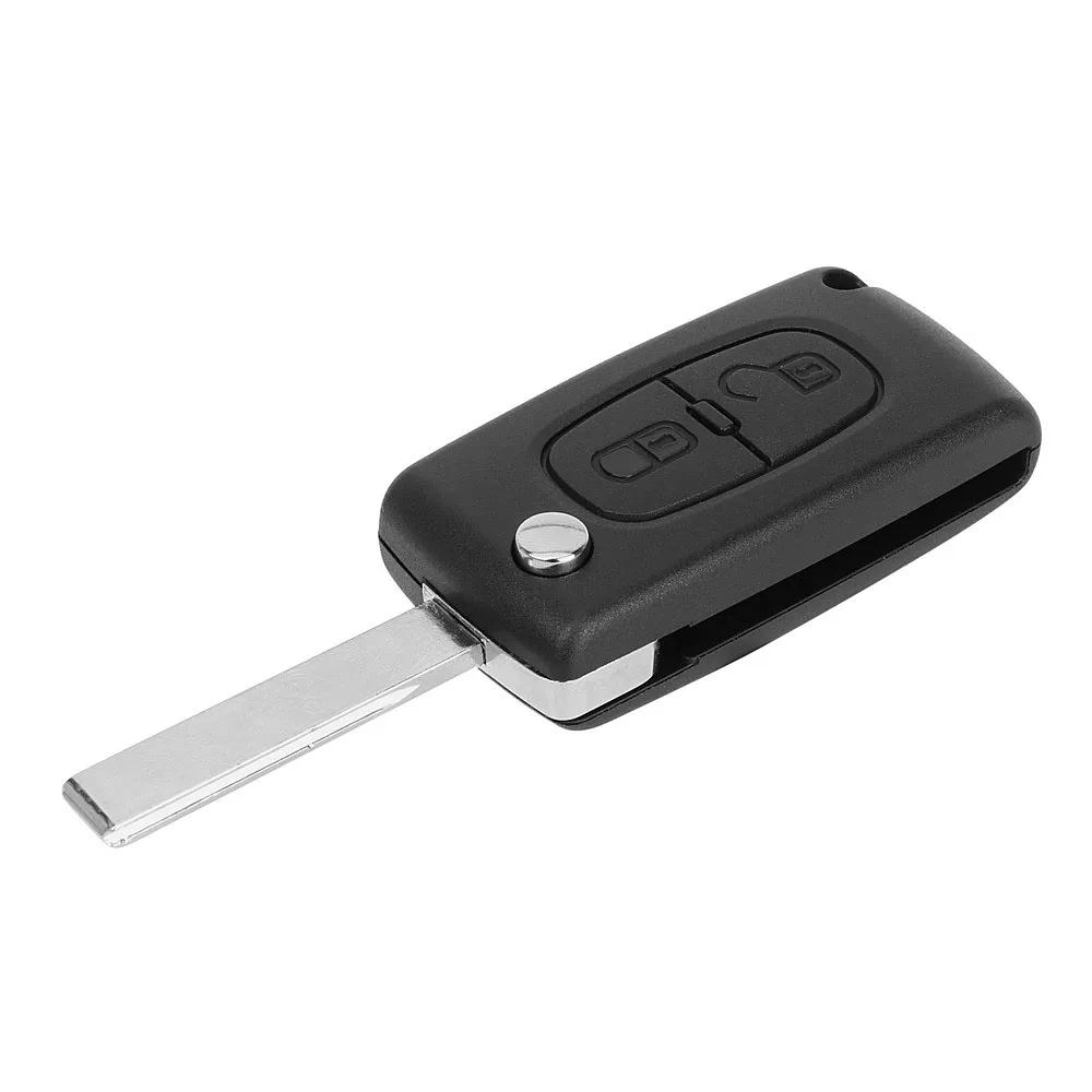 2 кнопки ключа автомобиля для peugeot 307 408 308 3008 для Citroen C6 телеуправления ключ оболочки автомобильный Запчасти для авто ключ оболочки
