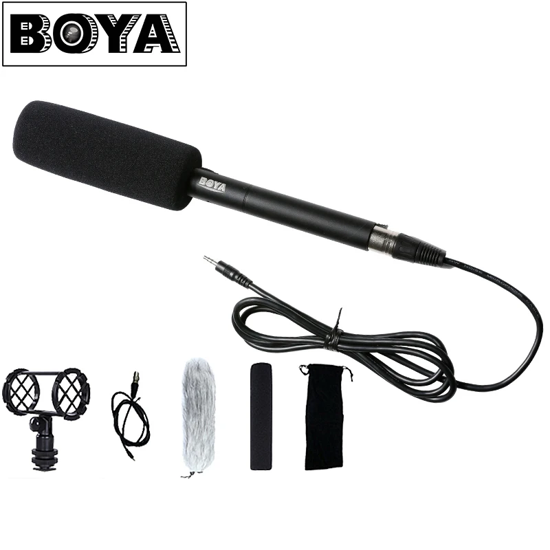 BOYA BY-PVM1000 Pro конденсаторный интервью микрофон для видеокамера и видео камеры 5D2 6D