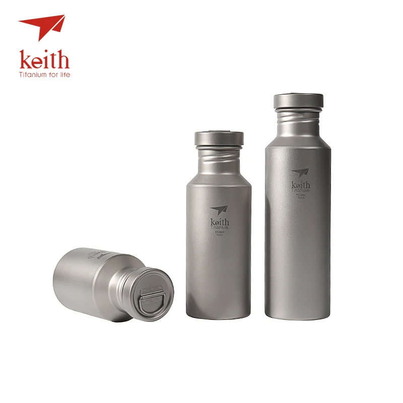 Походные чайники Keith для воды из титана с титановыми крышками походные