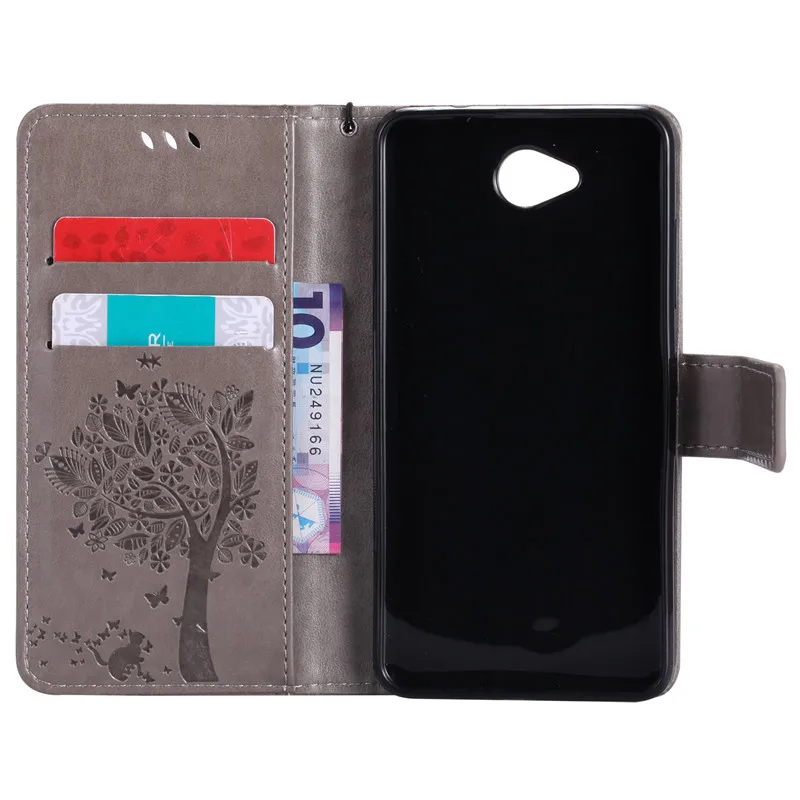 Магнитный чехол кошелек с откидной крышкой кожаный для Microsoft Nokia Lumia 650 lumia N650